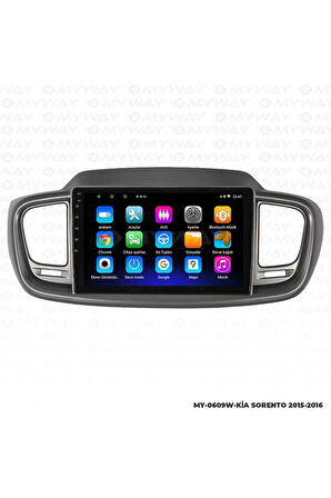 KİA SORENTO ANDROİD 12 MULTİMEDYA CARPLAY 2GB RAM+32GB HDD 2015-2016 NAVİGASYON EKRAN