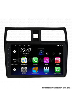 SUZUKİ SWİFT ANDROİD 12 MULTİMEDYA CARPLAY 2GB RAM+32GB HDD 2010-2012 NAVİGASYON EKRAN