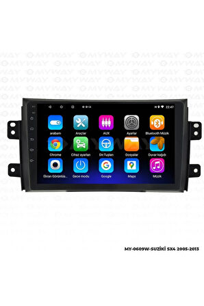 SUZUKİ SX4 ANDROİD 12 MULTİMEDYA CARPLAY 2GB RAM+32GB HDD NAVİGASYON EKRAN