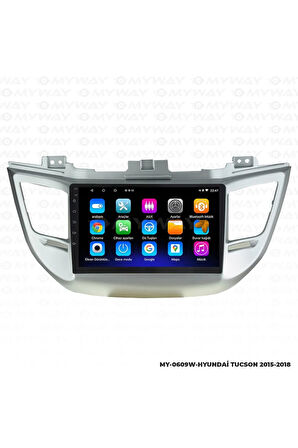 HYUNDAİ TUCSON ANDROİD 12 MULTİMEDYA CARPLAY 2GB RAM+32GB HDD 2015-2018 NAVİGASYON EKRAN