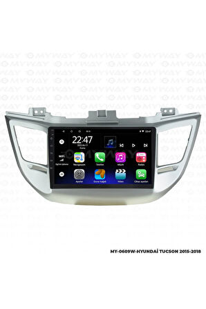 HYUNDAİ TUCSON ANDROİD 12 MULTİMEDYA CARPLAY 2GB RAM+32GB HDD 2015-2018 NAVİGASYON EKRAN