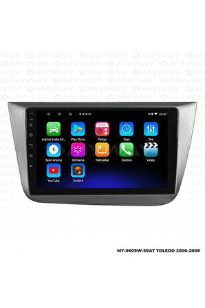 SEAT TOLEDO ANDROİD 12 MULTİMEDYA CARPLAY 2GB RAM+32GB HDD NAVİGASYON EKRAN
