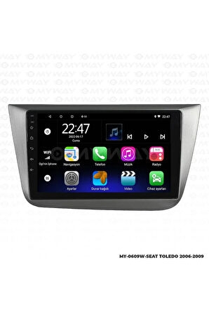 SEAT TOLEDO ANDROİD 12 MULTİMEDYA CARPLAY 2GB RAM+32GB HDD NAVİGASYON EKRAN