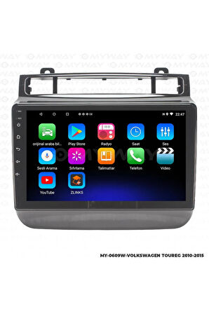 VOLKSWAGEN TOUAREG ANDROİD 12 MULTİMEDYA CARPLAY 2GB RAM+32GB HDD 2010-2015 NAVİGASYON EKRAN