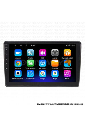 VOLKSWAGEN TRANSPORTER ANDROİD 12 MULTİMEDYA CARPLAY 2GB RAM+32GB HDD NAVİGASYON EKRAN