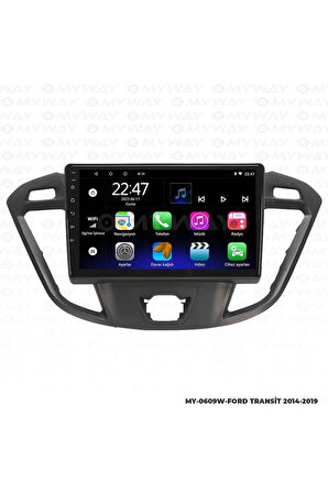 TRANSİT ANDROİD 12 MULTİMEDYA CARPLAY 2GB RAM+32GB HDD 2014-2019 NAVİGASYON EKRAN