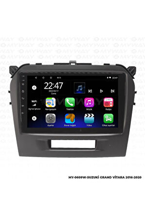 SUZUKİ GRAND VİTARA ANDROİD 12 MULTİMEDYA CARPLAY 2GB RAM+32GB HDD 2016-2020 NAVİGASYON EKRAN