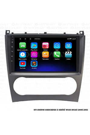 MERCEDES W463 ANDROİD 12 MULTİMEDYA CARPLAY 2GB RAM+32GB HDD NAVİGASYON EKRAN