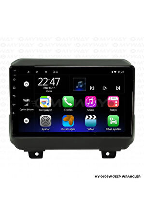 JEEP WRANGLER ANDROİD 12 MULTİMEDYA CARPLAY 2GB RAM+32GB HDD NAVİGASYON EKRAN