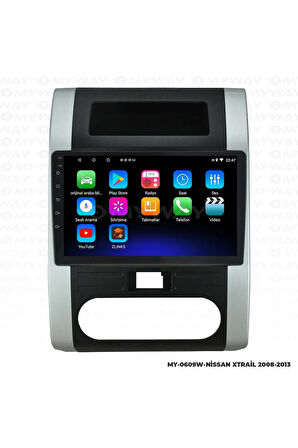NİSSAN X-TRAİL ANDROİD 12 MULTİMEDYA CARPLAY 2GB RAM+32GB HDD 2008-2013 NAVİGASYON EKRAN
