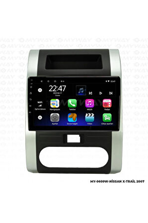 NİSSAN X-TRAİL ANDROİD 12 MULTİMEDYA CARPLAY 2GB RAM+32GB HDD 2007 NAVİGASYON EKRAN