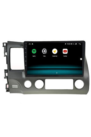 HONDA CİVİC FD6 ANDROİD 13 MULTİMEDYA CARPLAY 4GB RAM+64GB HDD 2008-2011 NAVİGASYON EKRAN