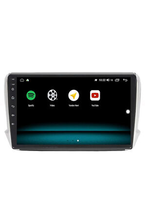 PEUGEOT 208 ANDROİD 13 MULTİMEDYA CARPLAY 4GB RAM+64GB HDD NAVİGASYON EKRAN