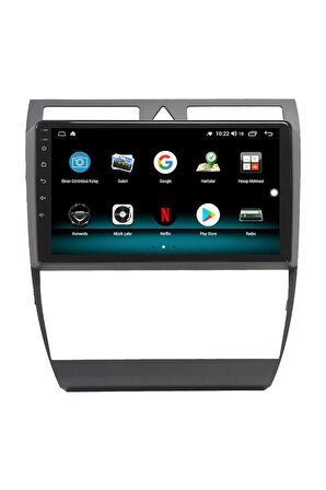 AUDİ A6 ANDROİD 13 MULTİMEDYA CARPLAY 4GB RAM+64GB HDD NAVİGASYON EKRAN