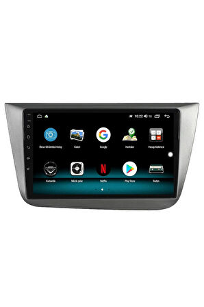 SEAT ALTEA ANDROİD 13 MULTİMEDYA CARPLAY 4GB RAM+64GB HDD 2004-2010 NAVİGASYON EKRAN