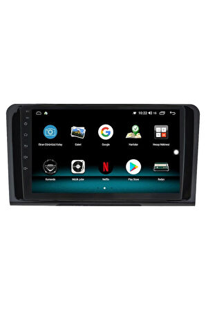 MERCEDES BENZ ML ANDROİD 13 MULTİMEDYA CARPLAY 4GB RAM+64GB HDD 2005-2012 NAVİGASYON EKRAN