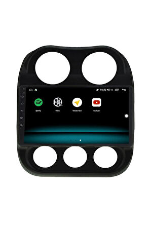 JEEP COMPASS ANDROİD 13 MULTİMEDYA CARPLAY 4GB RAM+64GB HDD 2011-2015 NAVİGASYON EKRAN