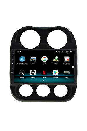 JEEP COMPASS ANDROİD 13 MULTİMEDYA CARPLAY 4GB RAM+64GB HDD 2011-2015 NAVİGASYON EKRAN