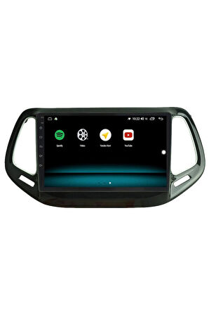 JEEP COMPASS ANDROİD 13 MULTİMEDYA CARPLAY 4GB RAM+64GB HDD 2017-2020 NAVİGASYON EKRAN