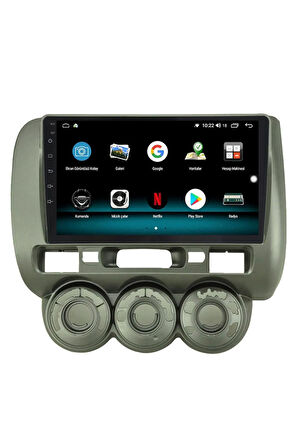 HONDA CİTY ANDROİD 13 MULTİMEDYA CARPLAY 4GB RAM+64GB HDD NAVİGASYON EKRAN