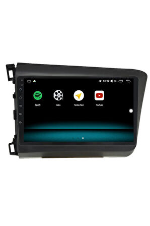 Navisun Honda Civic Fb7 Android 13 Multimedya Carplay 4gb Ram 64gb Hdd 2012-2015 Navigasyon Ekran