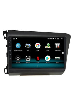 Navisun Honda Civic Fb7 Android 13 Multimedya Carplay 4gb Ram 64gb Hdd 2012-2015 Navigasyon Ekran