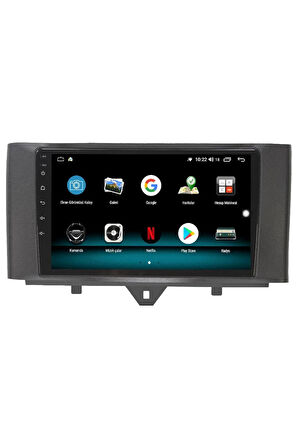 SMART FORTWO ANDROİD 13 MULTİMEDYA CARPLAY 4GB RAM+64GB HDD 2011-2017 NAVİGASYON EKRAN