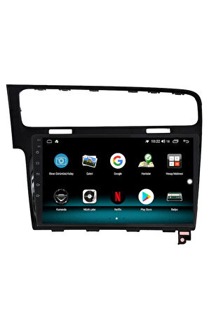 VOLKSWAGEN GOLF 7 ANDROİD 13 MULTİMEDYA CARPLAY 4GB RAM+64GB HDD NAVİGASYON EKRAN