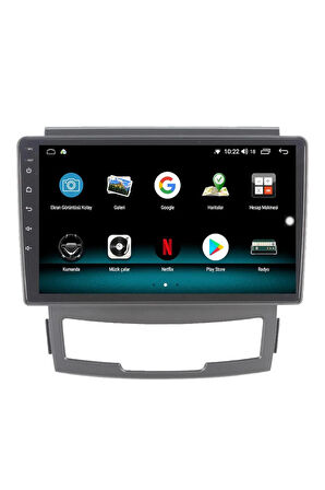 SSANGYONG KYRON ANDROİD 13 MULTİMEDYA CARPLAY 4GB RAM+64GB HDD 2008-2013 NAVİGASYON EKRAN