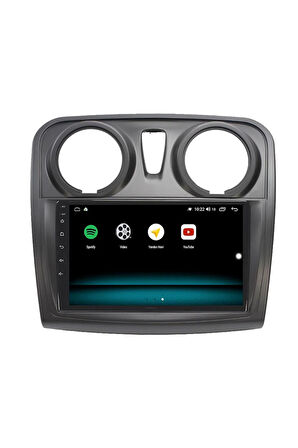 DACİA LODGY ANDROİD 13 MULTİMEDYA CARPLAY 4GB RAM+64GB HDD 2012-2017 NAVİGASYON EKRAN