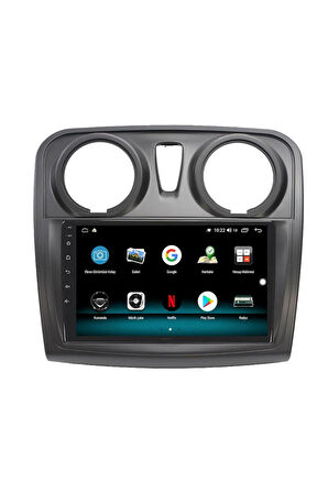 DACİA LODGY ANDROİD 13 MULTİMEDYA CARPLAY 4GB RAM+64GB HDD 2012-2017 NAVİGASYON EKRAN