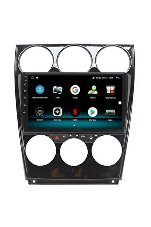 MAZDA 6 ANDROİD 13 MULTİMEDYA CARPLAY 4GB RAM+64GB HDD 2003-2007 NAVİGASYON EKRAN