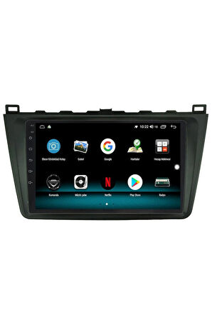 MAZDA 6 ANDROİD 13 MULTİMEDYA CARPLAY 4GB RAM+64GB HDD 2008-2009 NAVİGASYON EKRAN