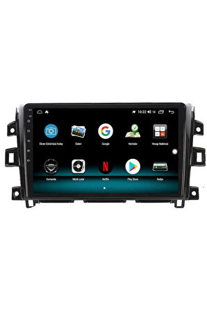 NİSSAN NAVARA ANDROİD 13 MULTİMEDYA CARPLAY 4GB RAM+64GB HDD 2014-2020 NAVİGASYON EKRAN