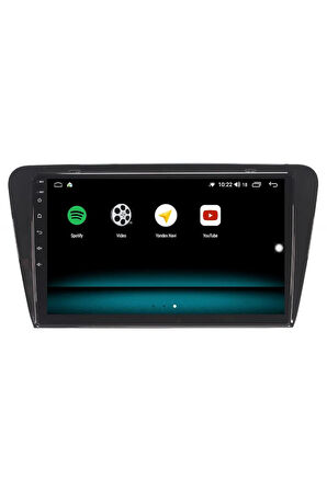 SKODA OCTAVİA ANDROİD 13 MULTİMEDYA CARPLAY 4GB RAM+64GB HDD 2013-2019 NAVİGASYON EKRAN