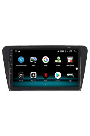 SKODA OCTAVİA ANDROİD 13 MULTİMEDYA CARPLAY 4GB RAM+64GB HDD 2013-2019 NAVİGASYON EKRAN