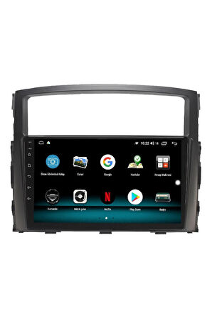 MİTSUBİSHİ PAJERO Uyumlu  ANDROİD 13 MULTİMEDYA CARPLAY 4GB RAM+64GB HDD NAVİGASYON EKRAN