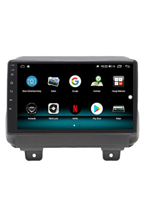 JEEP RUBİCON ANDROİD 13 MULTİMEDYA CARPLAY 4GB RAM+64GB HDD 2020 NAVİGASYON EKRAN