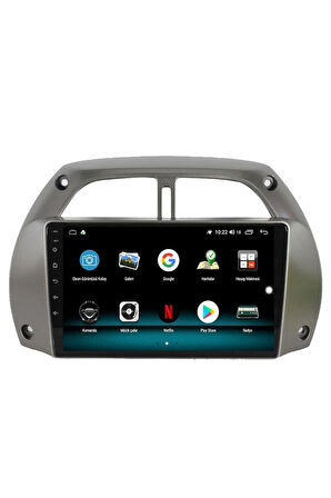 TOYOTA RAV4 ANDROİD 13 MULTİMEDYA CARPLAY 4GB RAM+64GB HDD 2001-2005 NAVİGASYON EKRAN
