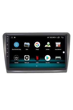SKODA SÜPER B ANDROİD 13 MULTİMEDYA CARPLAY 4GB RAM+64GB HDD 2009-2013 NAVİGASYON EKRAN