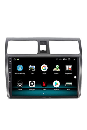SUZUKI SWIFT ANDROİD 13 MULTİMEDYA CARPLAY 4GB RAM+64GB HDD 2006-2010 NAVİGASYON EKRAN