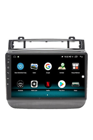 VOLKSWAGEN TOUAREG ANDROİD 13 MULTİMEDYA CARPLAY 4GB RAM+64GB HDD 2010-2015 NAVİGASYON EKRAN