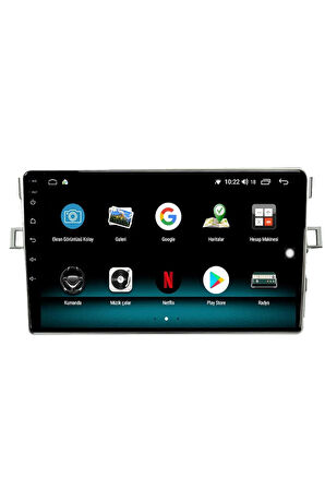 TOYOTA VERSO ANDROİD 13 MULTİMEDYA CARPLAY 4GB RAM+64GB HDD 918 NAVİGASYON EKRAN