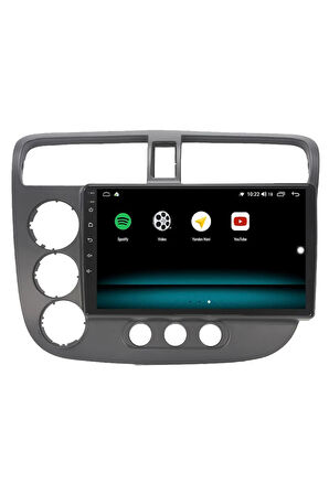HONDA CİVİC VTEC2 ANDROİD 13 MULTİMEDYA CARPLAY 4GB RAM+64GB HDD 2002-2006 NAVİGASYON EKRAN