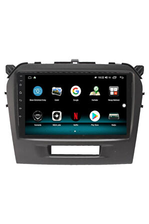SUZUKI GRAND VİTARA ANDROİD 13 MULTİMEDYA CARPLAY 4GB RAM+64GB HDD 2016-2020 NAVİGASYON EKRAN