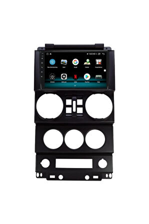 JEEP WRANGLER ANDROİD 13 MULTİMEDYA CARPLAY 4GB RAM+64GB HDD 2008 NAVİGASYON EKRAN
