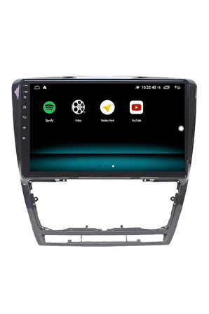 SKODA YETİ ANDROİD 13 MULTİMEDYA CARPLAY 4GB RAM+64GB HDD 2010-2016 NAVİGASYON EKRAN