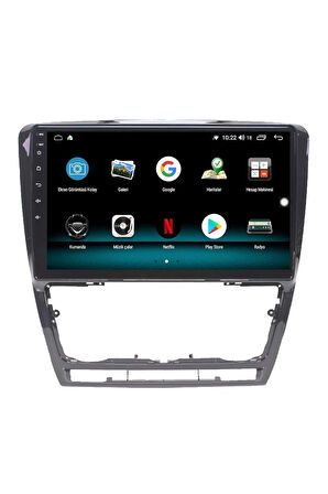 SKODA YETİ ANDROİD 13 MULTİMEDYA CARPLAY 4GB RAM+64GB HDD 2010-2016 NAVİGASYON EKRAN