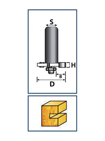 8MM CAM YERİ BIÇAĞI Z3 (3 AĞIZLI)