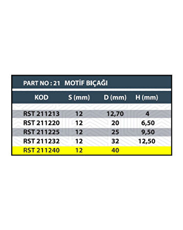 40MM SİVRİ MOTİF BIÇAĞI